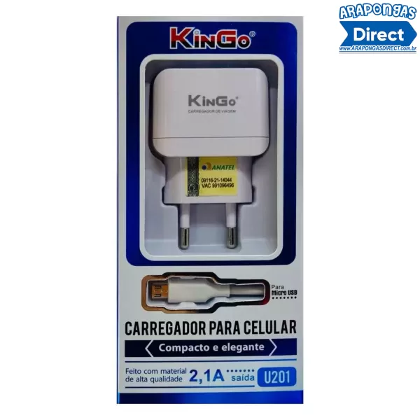 Carregador Kingo V8 2,1A U201