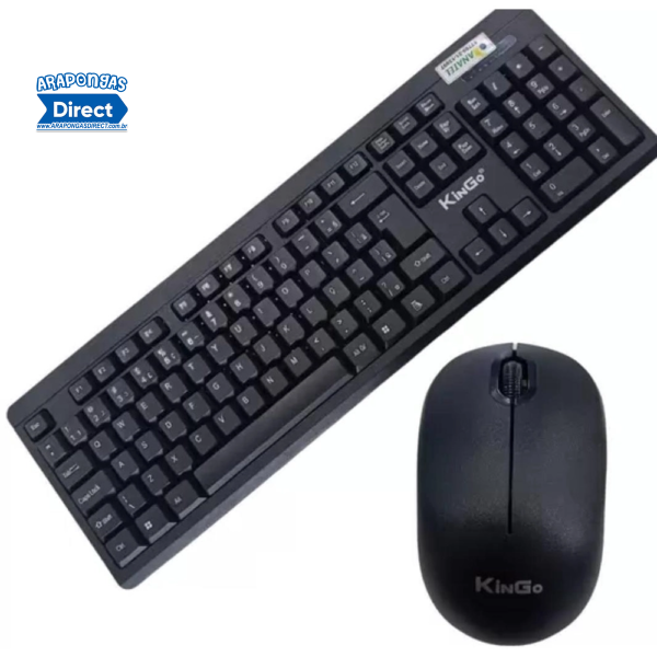 Kit Teclado e Mouse Sem Fio Kingo - Image 2