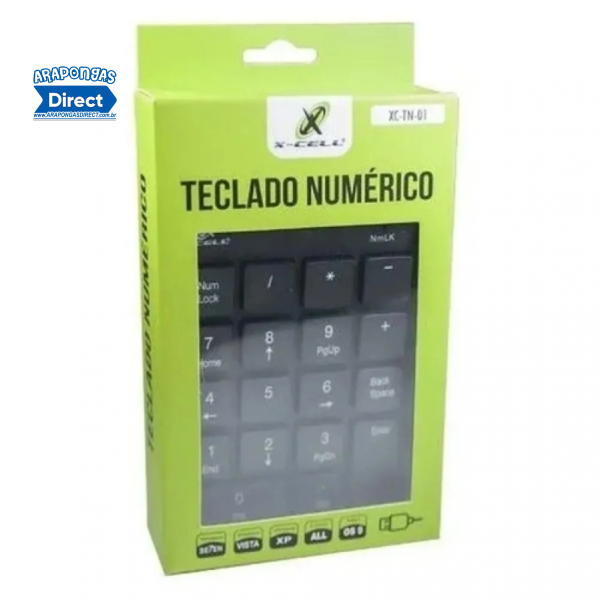 Teclado Usb Numérico X-Cell XC-TN-01