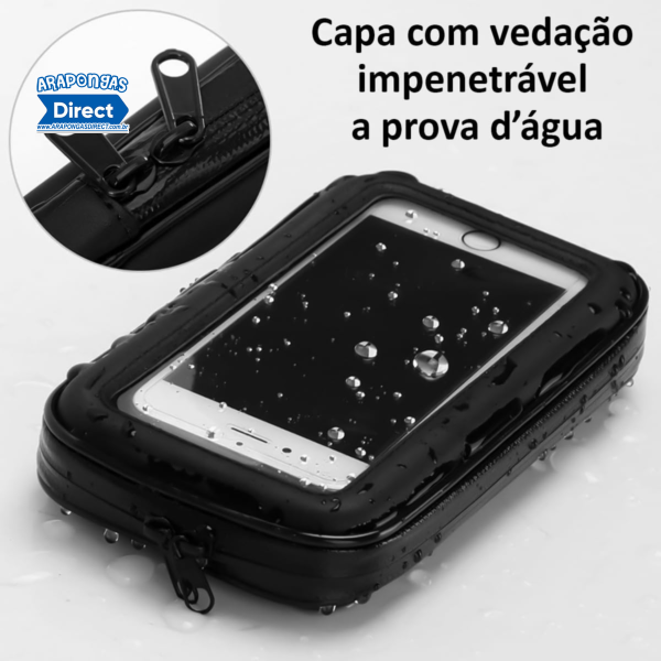 Suporte de Celular Moto Capa Impermeável Prova D'água - Image 4