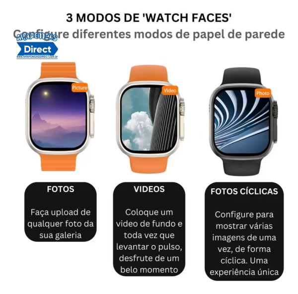 Relogio Smart watch W68+ Ultra Series 8 - Image 3