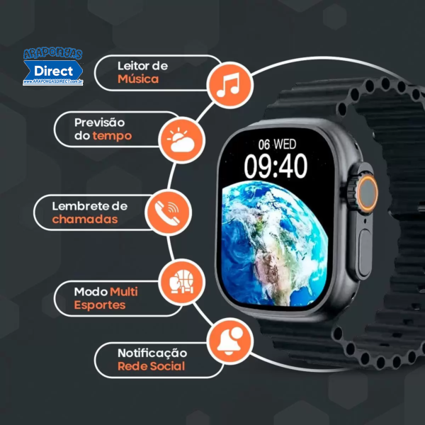 Relogio Smart watch W68+ Ultra Series 8 - Image 4