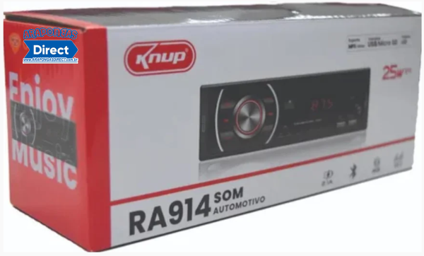 Som Automotivo Radio Bluetooth Knup-RA914 - Image 2