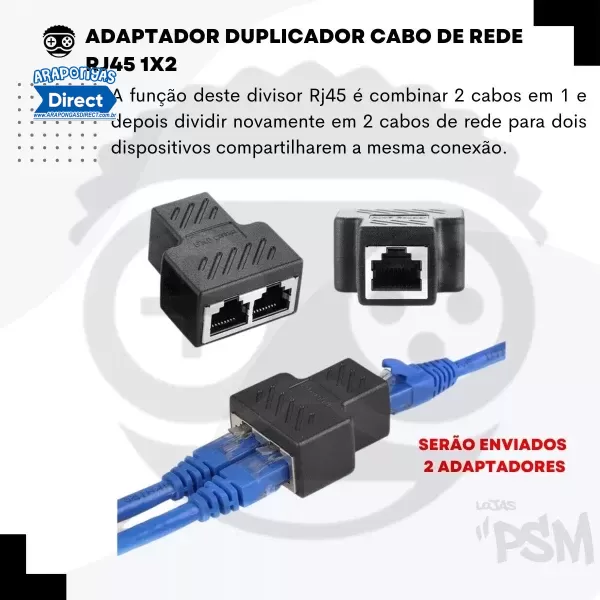 Duplicador de Cabo  Rj45 - Image 2