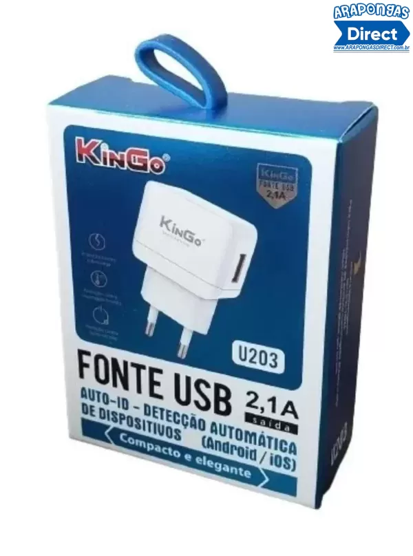 Fonte USB Kingo 2.1A U203