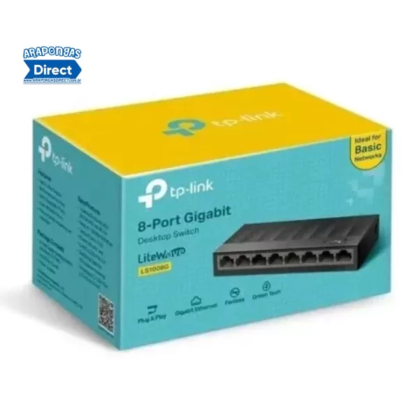 Switch 8 portas TP-Link LS1008G 10/100/1000