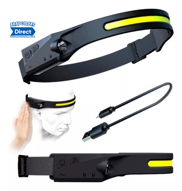 Lanterna Para Cabeça Com Sensor - Altomex Al-b1902/ B-max BM-811