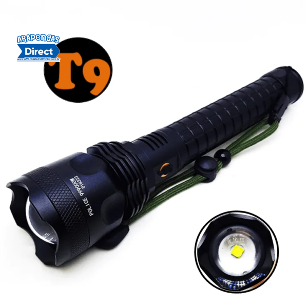 Lanterna Tática Led T9 Super Potente 999000W DY-8323