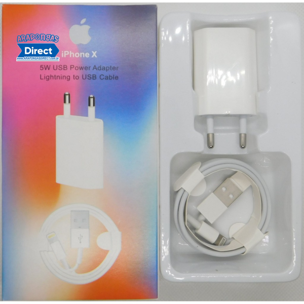 Carregador completo IPhone Fonte 12W + Cabo Lightning USB 1M - Image 2