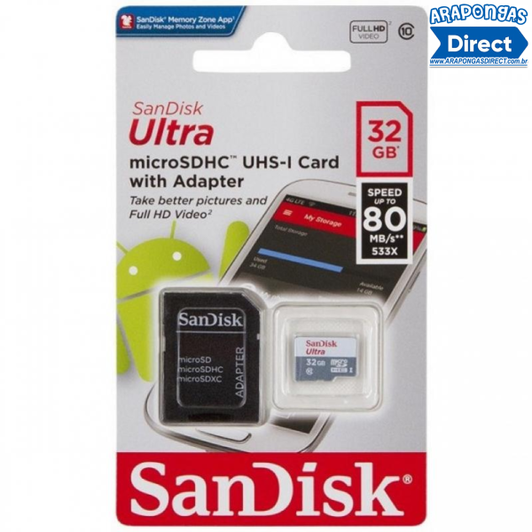 Cartão De Memória 32 GB Ultra Micro - Sandisk