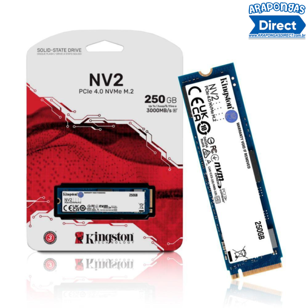 SSD M.2 Kingston NV2 PCIe 4.0, 250GB, 3000MBs